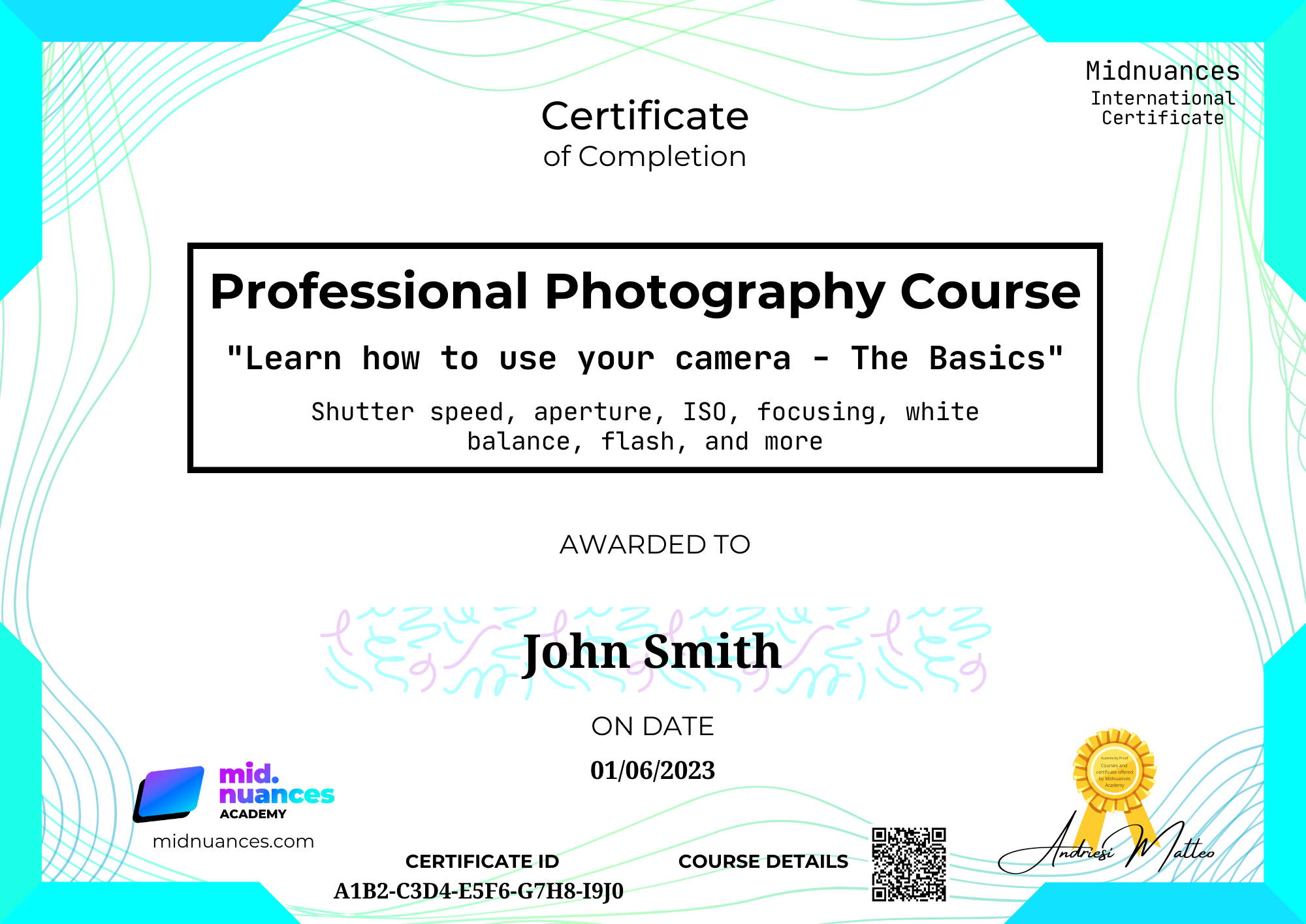 Learn how to use your camera The Basics Course) Midnuances